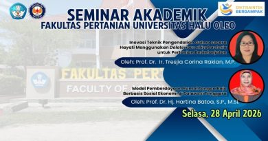Seminar Akademik FP UHO Angkat Inovasi Pertanian Berkelanjutan dan Pemberdayaan Masyarakat Pesisir