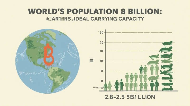 Populasi Dunia 8 Miliar Jiwa, Namun Daya Dukung Ideal Bumi Hanya 2,3–2,5 Miliar Populasi Dunia 8 Miliar Jiwa, Namun Daya Dukung Ideal Bumi Hanya 2,3–2,5 Miliar