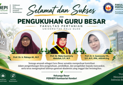 Selamat atas Pengukuhan Guru Besar Fakultas Pertanian