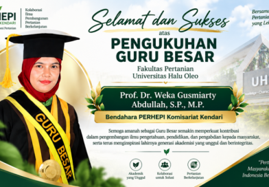 Selamat atas Pengukuhan Guru Besar Prof. Dr. Weka Gusmiarty Abdullah, S.P., M.P.